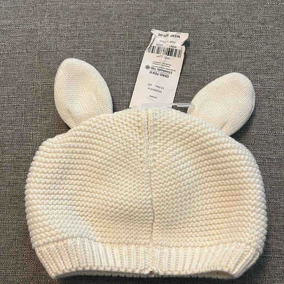 NWT Carter’s brand rabbit bunny beanie hat, 12-24 months. Cute for Easter. - Picture 2 of 6